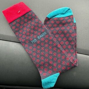 Ted Baker London Mens Organic Geo Dress Socks One Size 1 pair NWOT businessman